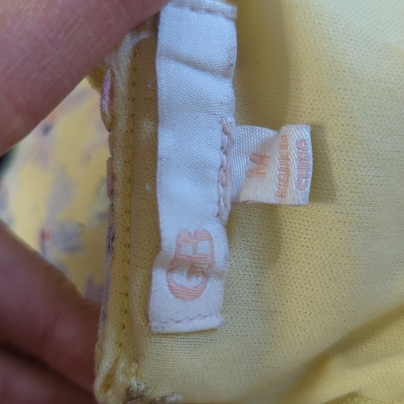 Gianni Bini Floral Halter Wide Leg Jumpsuit Yellow M bohemian summer cottagecore - Picture 8 of 10